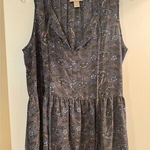 Floral Sleeveless peplum top